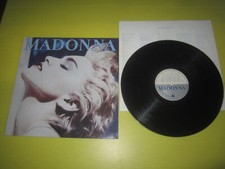 MADONNA - TRUE BLUE- SIRE 92 5442-1 EX/EX INNER,TESTI 1ST. 1986 ITALIA