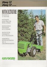 CATALOGO CASORZO MOTOCOLTIVATORE PONY 12 SUPER SPAZZANEVE ARATRO