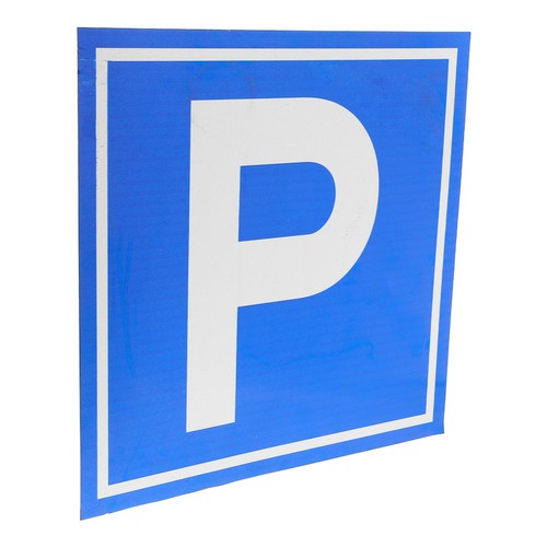 Cartello parcheggio con - cartello,