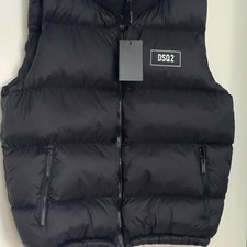 Piumino smanicato DSQUARED2 nero uomo taglie disponibili S-M-L-XL