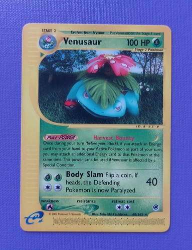 Carta pokemon venusaur inglese - pokemon,