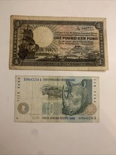 BANCONOTE BANK AFRICA SOUTH SUD ANTICHE