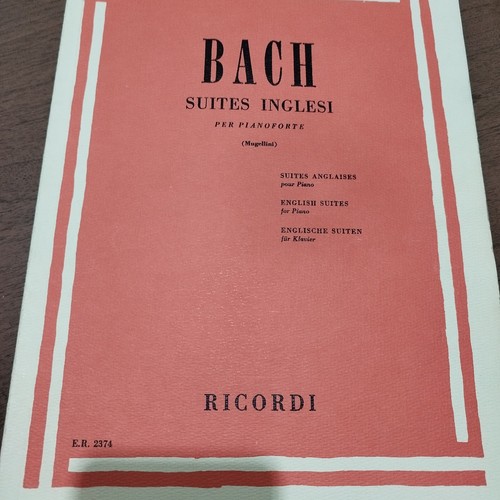 Bach pianoforte suites - bach,