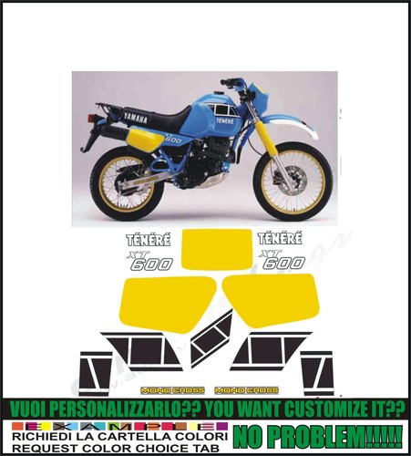 Adesivi 600 tenere 1984 - adesivi, xt