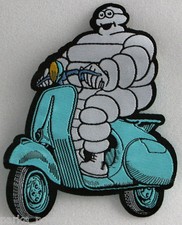 Michelin Man on Vespa Iron-On