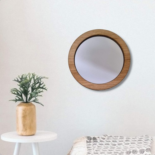 Specchio rotondo con cornice