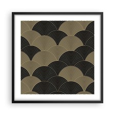 Poster 50x50cm Nero e oro