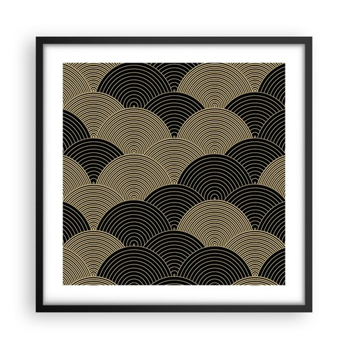 Poster 50x50cm nero oro - 50x50cm,