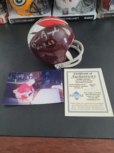 Sammy baugh signed - sammy,