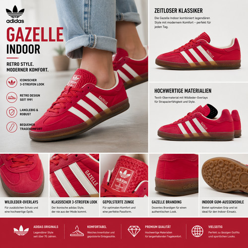 Adidas gazelle indoor textile - adidas,