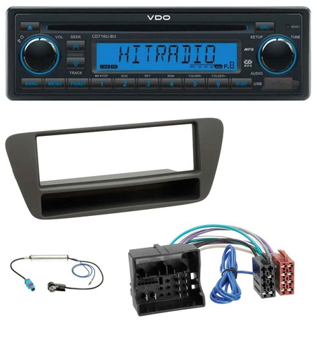 Autoradio vdo aux mp3 - 1din, cd