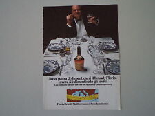 advertising Pubblicità 1972 BRANDY FLORIO
