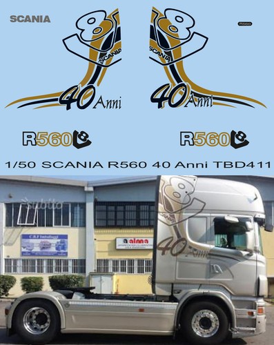 Decals per scania r560 40 - 1/50,