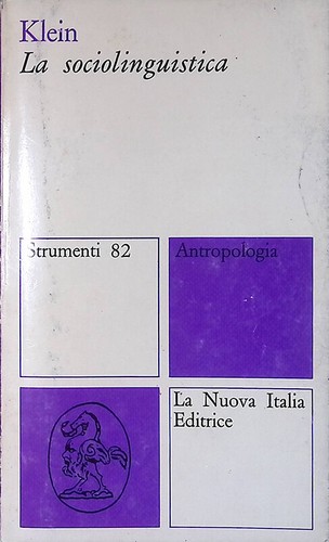 Sociolinguistica klein - sociolinguistica,