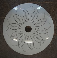 Lampadario Ufo In Vetro Piatto