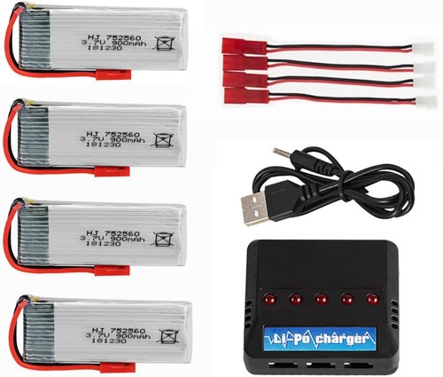 4pcs 900mah batteria - 4pcs, 3.7v