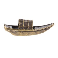  Miniatura di barca, mini retrò, statuetta di barca da pesca, ornamenti da