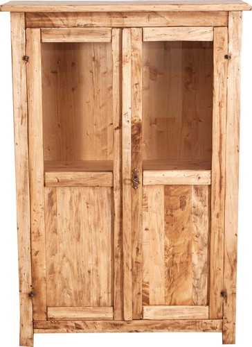 Vetrina country legno massello - vetrina,