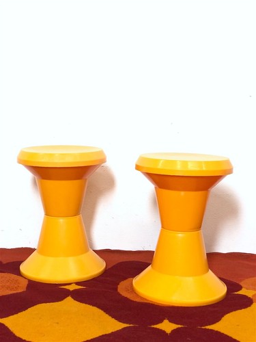 Coppia sgabelli space age - space,