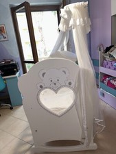 Culla bianca materasso nuovo - materasso,