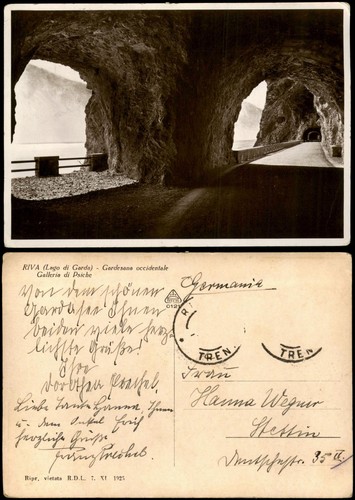 Cartolina riva del - cartolina,