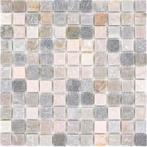 Quarzite mosaico beige - quarzite, grigio