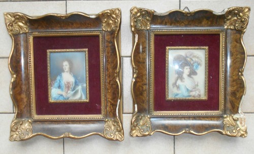 Coppia miniature ritratti - coppia,