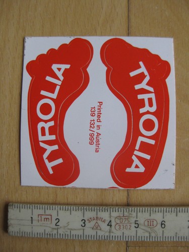 Adesivo sticker tyrolia piedi - adesivo/sticker,