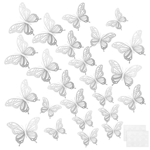 Pieces butterflies wall - 3d,
