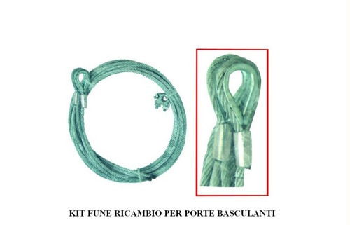 Kit fune acciaio morsetti - e,