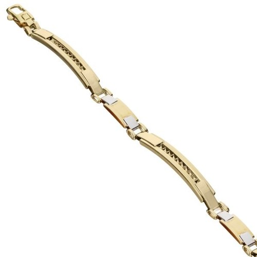 Bracciale piastre oro 18k - bracciale,