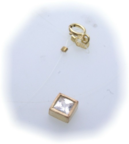 Collana zirconia oro 585 - zirconia,