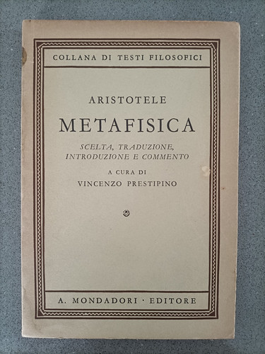 Aristotele metafisica - -,