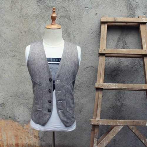 Gilet uomo lino cotone - da,