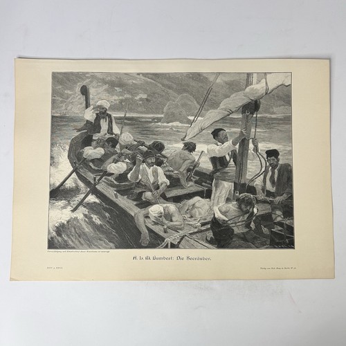 Stampa xilografia 1880 - 1880, pirati