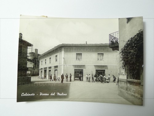 Cartolina calcinato piazza del - calcinato,
