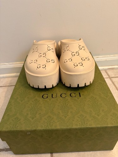 Gucci perforated platform - gg,