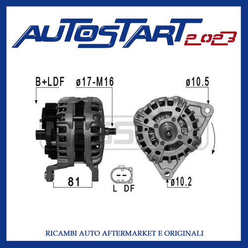 209025 alternatore 150 ampere - 209025,