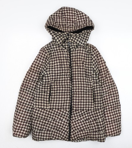 Cappotto giacca puffer marrone