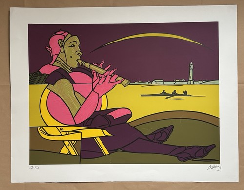 Valerio adami litografia - adami,