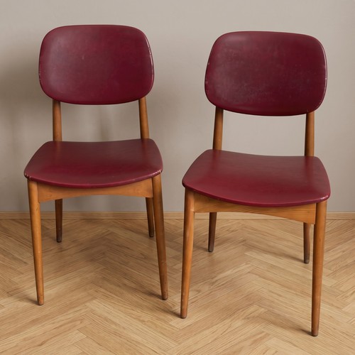 Coppia sedie legno imbottite - coppia,