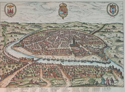 Spagna siviglia mappa sevilla - spagna,