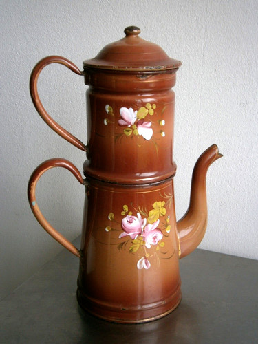 Grande caffettiera smalto - caffettiera, 1900