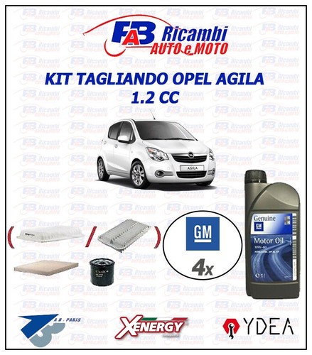 Kit tagliando opel agila 2cc - tagliando, 1.2cc