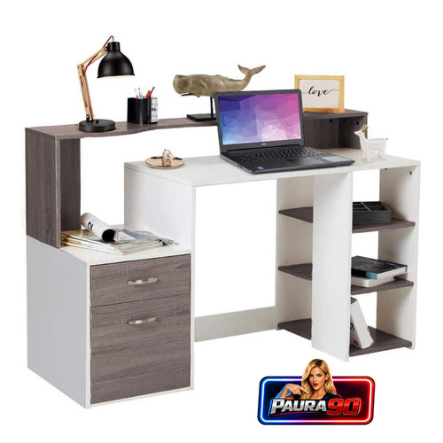 Scrivania con cassettiera - con,