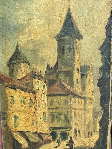 Olio tela firmato - olio, bert