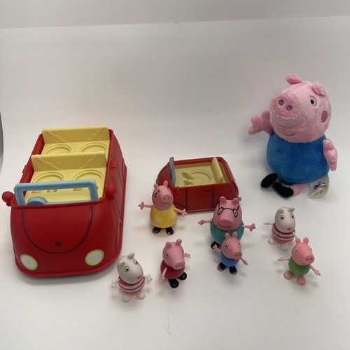 Peppa pig red car talking - peppa,