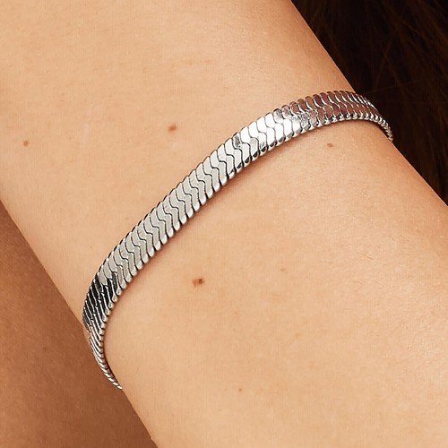 Bracciale donna acciaio - bracciale, snake