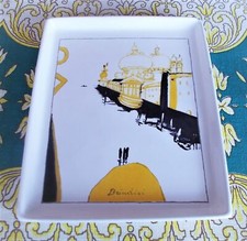 Vassoio Ceramica REMO BRINDISI VENEZIA Promo LAZZARONI 1968