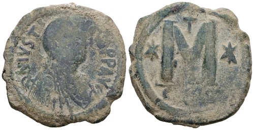 Bisanzio gomma justin i - bisanzio,